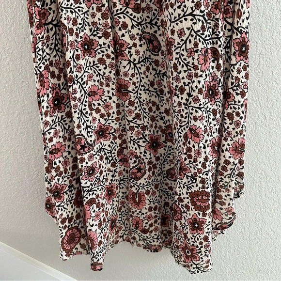 Amuse Society Adelaide Brown Floral Print Midi Dress - Picture 7 of 12